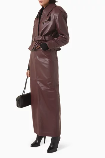 Maxi Skirt in Leather