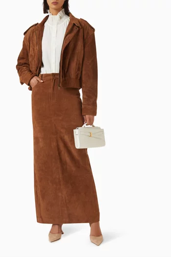 Maxi Skirt in Suede