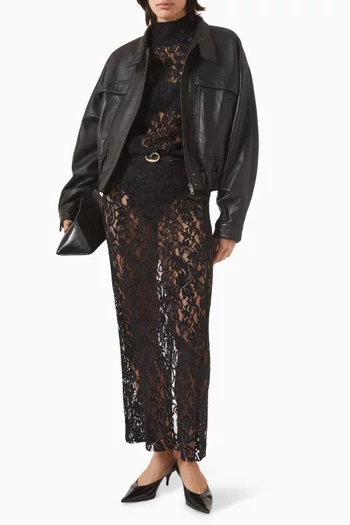 Sheer Maxi Skirt in Lace