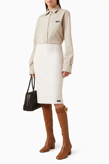 Button-up Shirt in Poplin