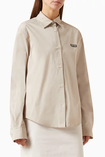 Button-up Shirt in Poplin