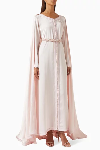 Moroccan Embroidered Cape Kaftan