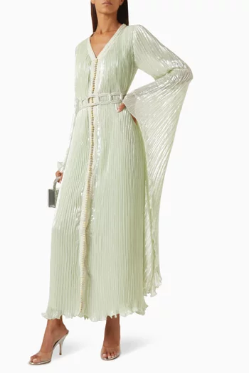 Moroccan Pleated Kaftan