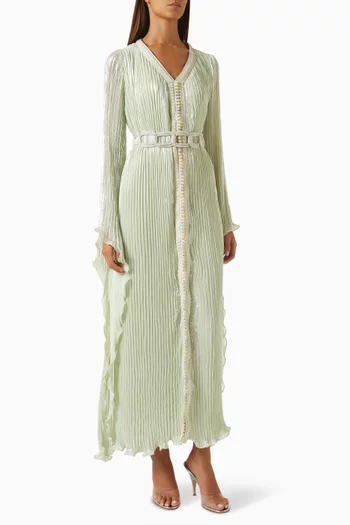 Moroccan Pleated Kaftan