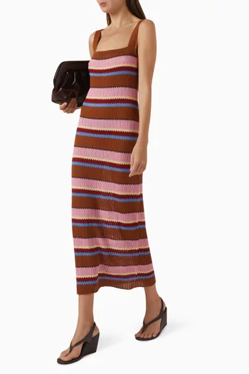Palazzo Dress in Linen Blend