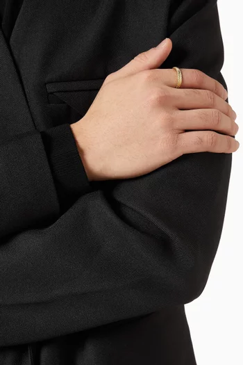 Halo Ring in Gold-plated Sterling Silver