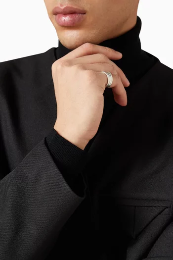 Armour Ring in Sterling Silver