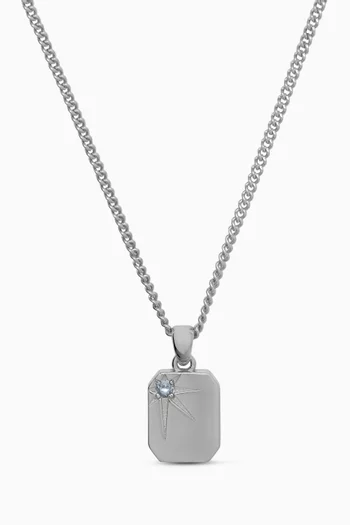 Guardian Necklace in Rhodium-plated Sterling Silver