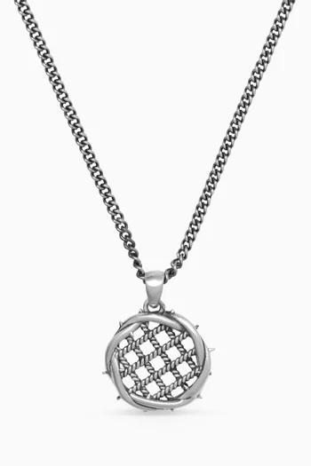 Interlock Necklace in Sterling Silver