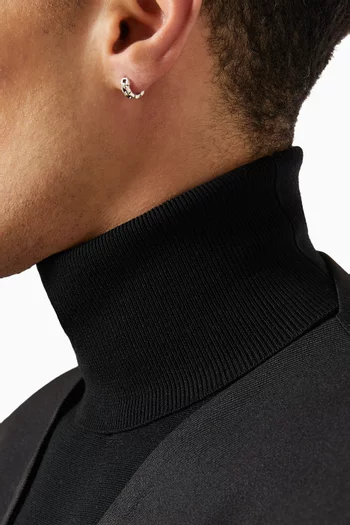 Bond Single Earring in Sterling Silver