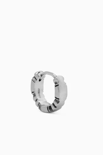 Armour Single Earring in Sterling Silver