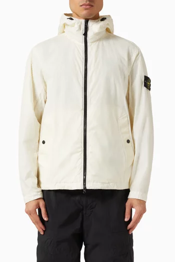 Hooded Jacket in Crinkle Reps NY