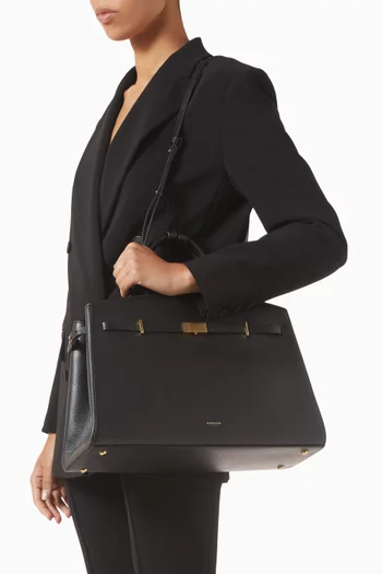The Small Hudson Bag in Grained Leather