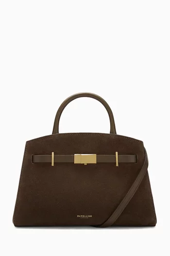 The Small Hudson Bag in Suede & Leather