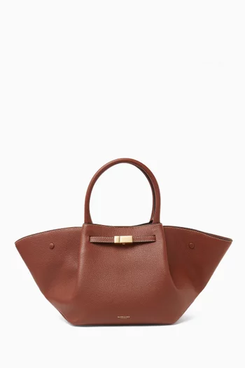 The Midi New York Bag in Grained Leather