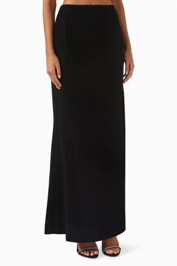 Slit Skirt in Crepe