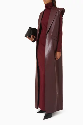 Maxi Vest in Leather