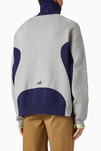 Bodies Knit Zip Cardigan in Cotton Blend