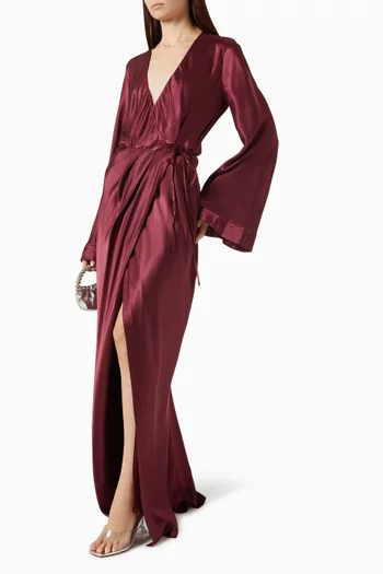 La Lune Wrap Maxi Dress