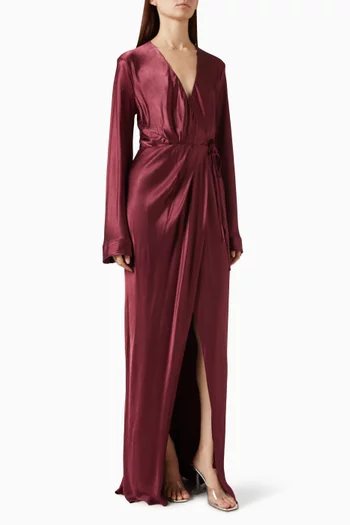 La Lune Wrap Maxi Dress