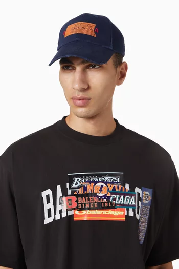 Logo Baseball Cap in Cotton-drill