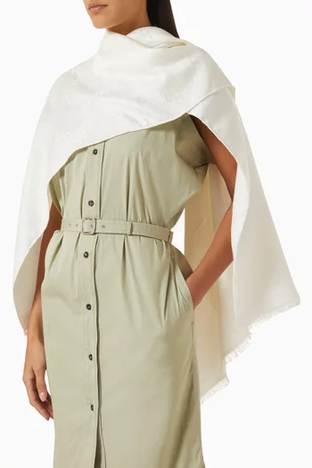 Gancini Stole in Silk Blend