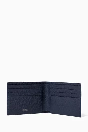 Gancini Wallet in Hammered Calfskin