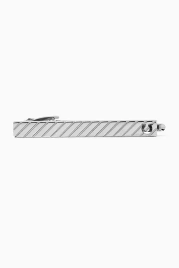 Guilloche Tie Pin in Metal