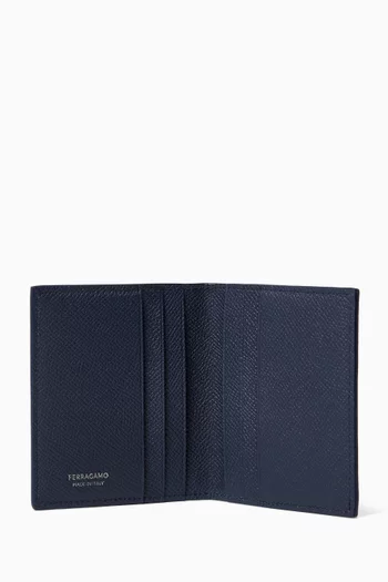 Gancini Credit Card Holder in Leather