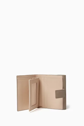 Double Gancio Wallet in Calf Leather