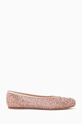 Macramé Lace Ballet Flats