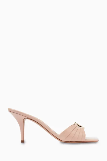 Witty 70 Ornament Mules in Patent Leather