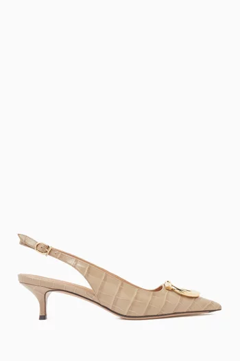 Maxi Gancini 40 Slingback Pumps
