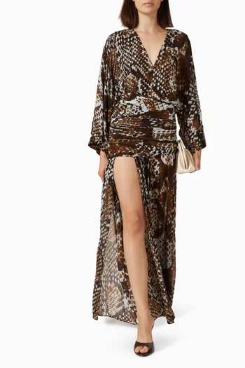 Maia Printed Maxi Dress