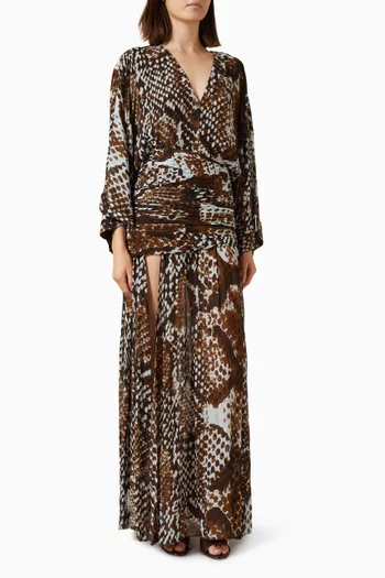 Maia Printed Maxi Dress