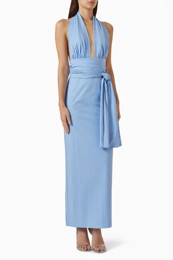 Campbell Halter Maxi Dress