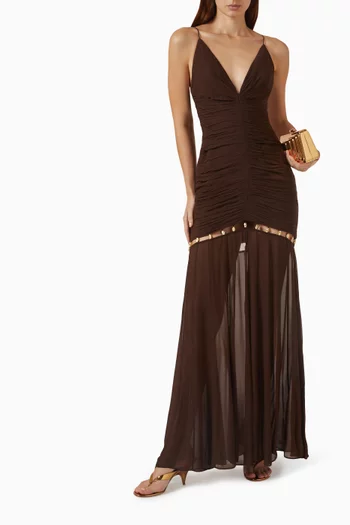 Emilie Maxi Dress in Georgette