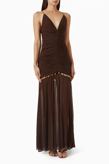 Emilie Maxi Dress in Georgette
