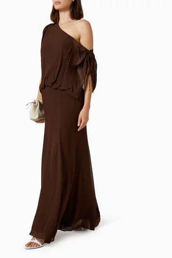 Amina Blouson Maxi Dress