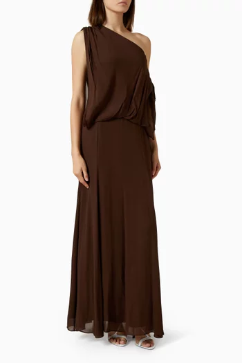 Amina Blouson Maxi Dress