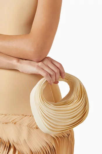 Mini Cycas Top-handle Bag in Silk Organza