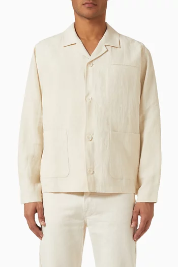 Relaxed Overshirt in Linen