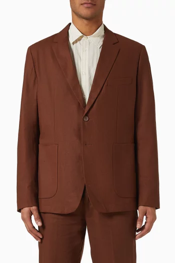 Tailored Blazer in Linen