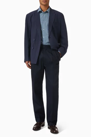 Blake Double Pleated Pants in Cotton