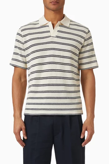Moore Polo Sweater in Cotton-blend