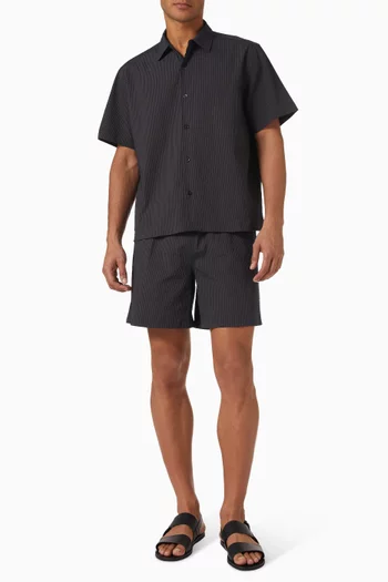 Rowan Boxy Shirt in Seersucker