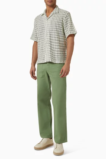 Lungo Carpenter Pants in Herringbone
