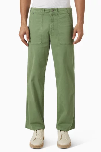 Lungo Carpenter Pants in Herringbone