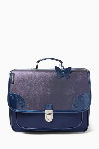 Butterfly Schoolbag in Faux Leather