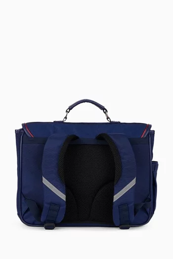 Velvet Cherries Schoolbag in Canvas